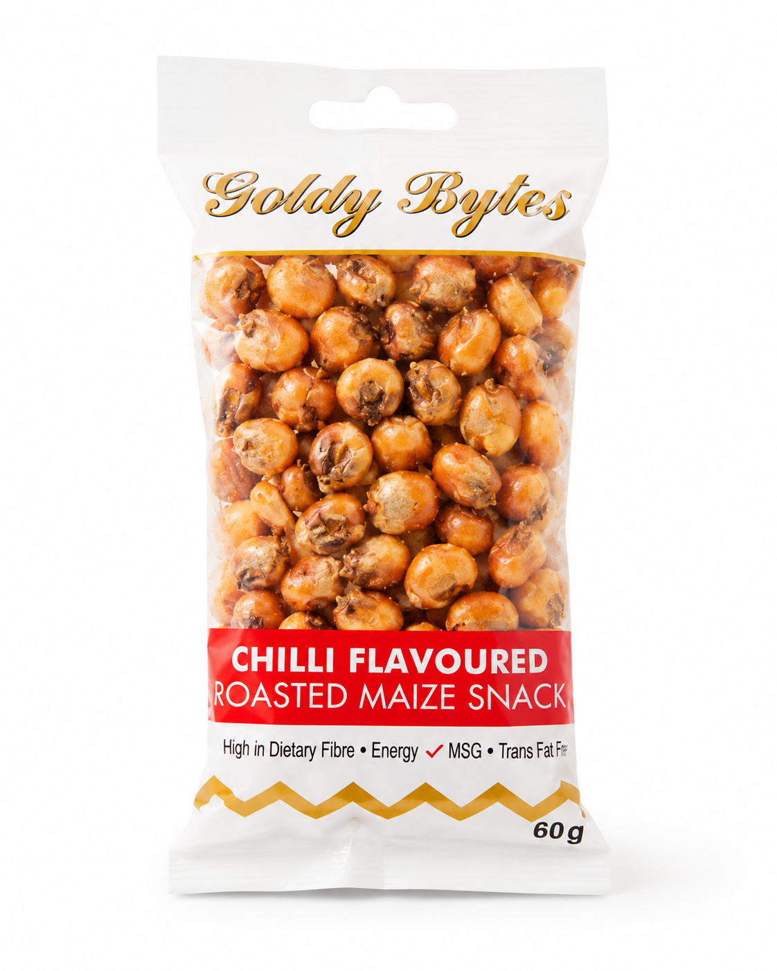 Goldy Bytes Roasted Maize Snack - Chilli Flavour