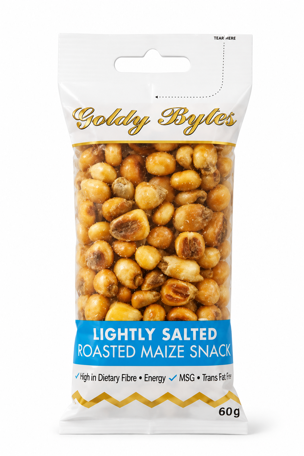 Goldy Bytes Roasted Maize Snack - Lightly Salted