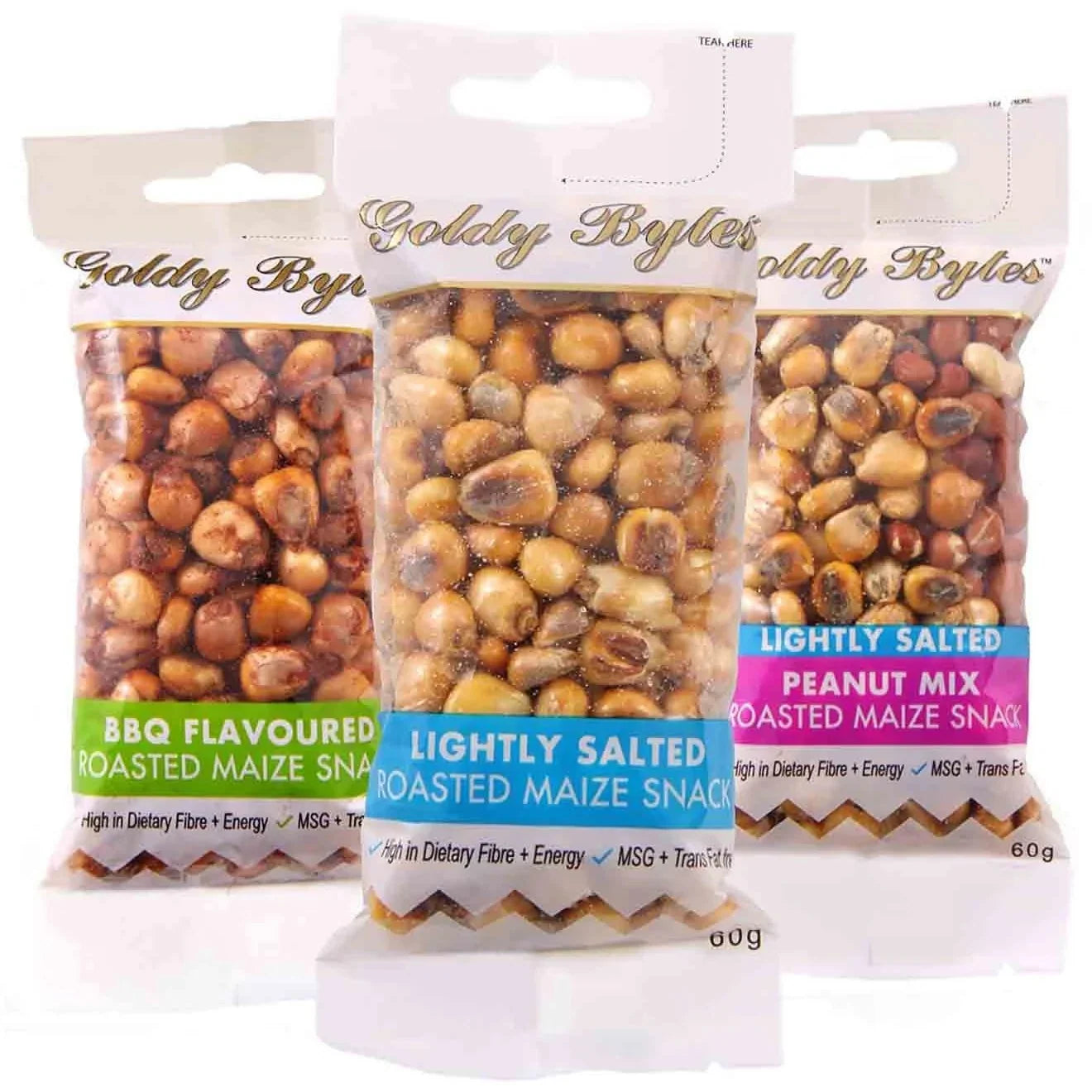 Goldy Bytes Roasted Maize Snack - Chilli Flavour
