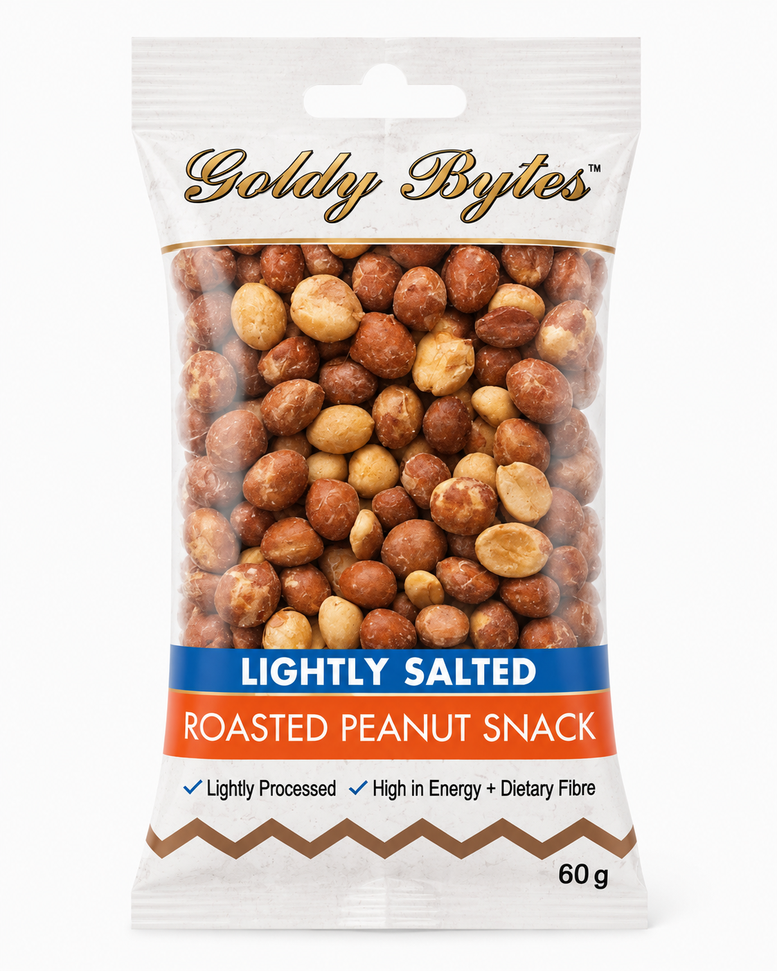 Goldy Bytes Roasted Peanut Snack - Lightly Salted
